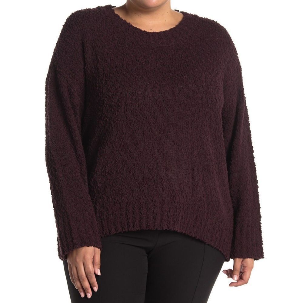 Sanctuary Women’s Amethyst Popcorn Crew Neck Sweater Size 1X